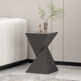 Sleek Modern Minimalist Triangular Carbon Steel Side Table for Living Room