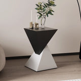Sleek Modern Minimalist Triangular Carbon Steel Side Table for Living Room