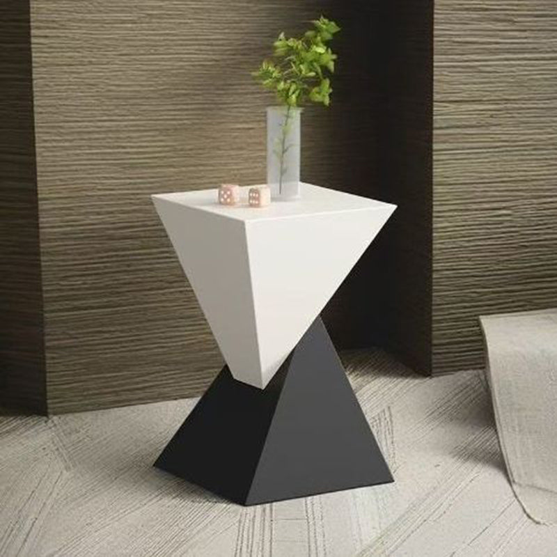 Sleek Modern Minimalist Triangular Carbon Steel Side Table for Living Room