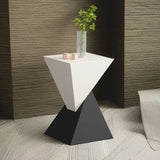 Sleek Modern Minimalist Triangular Carbon Steel Side Table for Living Room