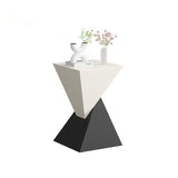 Sleek Modern Minimalist Triangular Carbon Steel Side Table for Living Room
