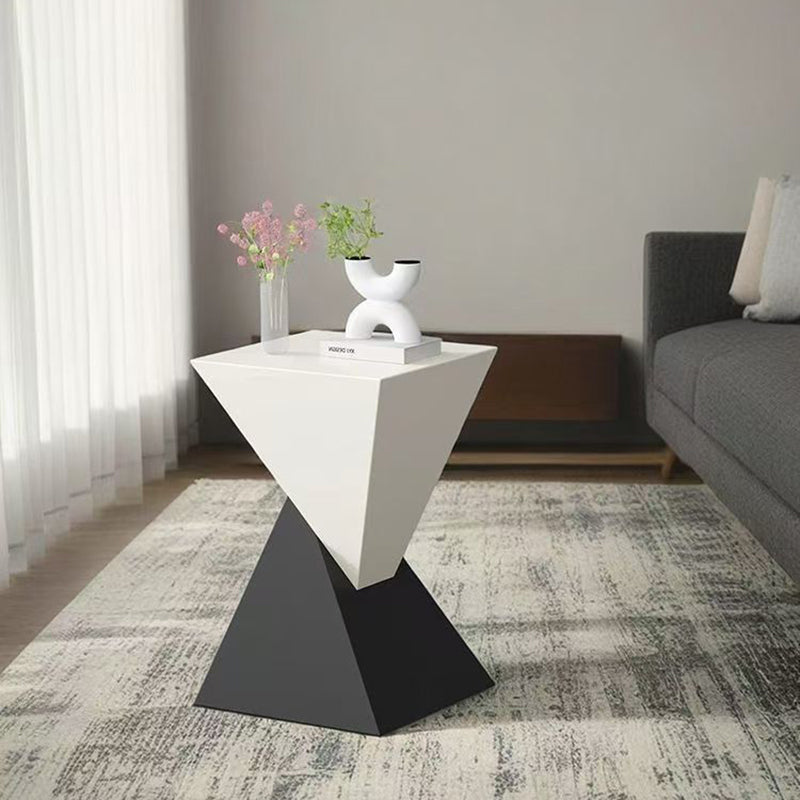 Sleek Modern Minimalist Triangular Carbon Steel Side Table for Living Room