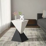 Sleek Modern Minimalist Triangular Carbon Steel Side Table for Living Room