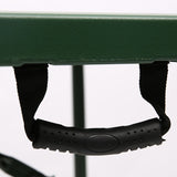 Modern Minimalist Rectangular Foldable Dining Table - 4-Leg Steel & Plastic, Garden-Ready