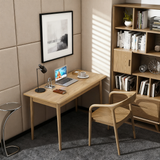 Modern Simplicity Desk & Chair Set in Solid Ash Wood – Durable, Stable, with Natural Grain, Eco-Friendly Ergonomic for Your Home Office