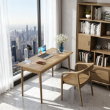 Modern Simplicity Desk & Chair Set in Solid Ash Wood – Durable, Stable, with Natural Grain, Eco-Friendly Ergonomic for Your Home Office