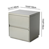 Contemporary Minimalist Rectangular Nightstand with Durable MDF Construction, Smooth Finish & Quiet Storage for the Bedroom