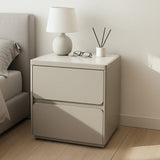 Contemporary Minimalist Rectangular Nightstand with Durable MDF Construction, Smooth Finish & Quiet Storage for the Bedroom