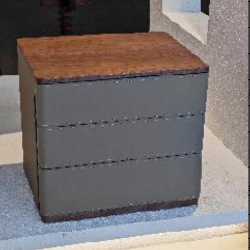 Modern Rectangular Nightstand — Solid Wood & Multi-Layer Board Construction, Premium Saddle Leather Upholstery, Refined Craftsmanship & Stable Support for Your Bedroom