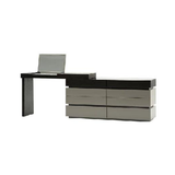 Modern Minimalist Rectangular Makeup Vanity — Multi-Layer Solid Wood Build, Sturdy & Eco-Friendly with Natural Clear Grain, Efficient Storage, Space-Saving & Easy-Clean Surface for Living Room & Bedroom