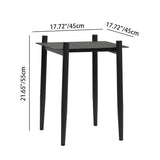 Industrial-Style Outdoor Coffee Table – Sturdy 4-Leg Construction for Balcony & Garden Stability