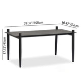 Industrial-Style Outdoor Coffee Table – Sturdy 4-Leg Construction for Balcony & Garden Stability