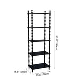 Traditional French-Style Solid Rubberwood & Acrylic Rectangular Spiral Column Display Rack – 2/3/4/5-Tier for Living Room or Bedroom