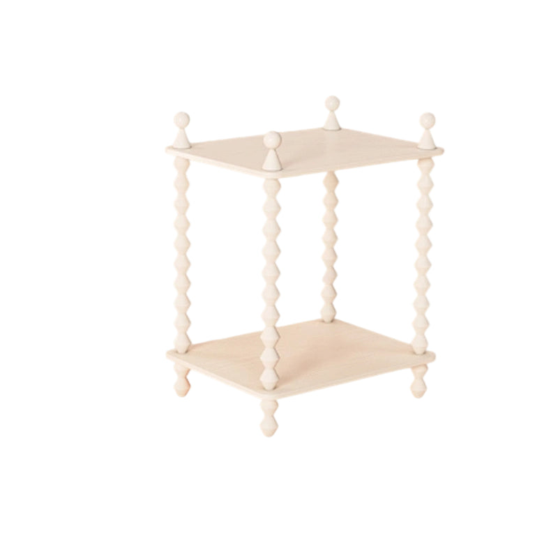 Traditional French-Style Solid Rubberwood & Acrylic Rectangular Spiral Column Display Rack – 2/3/4/5-Tier for Living Room or Bedroom