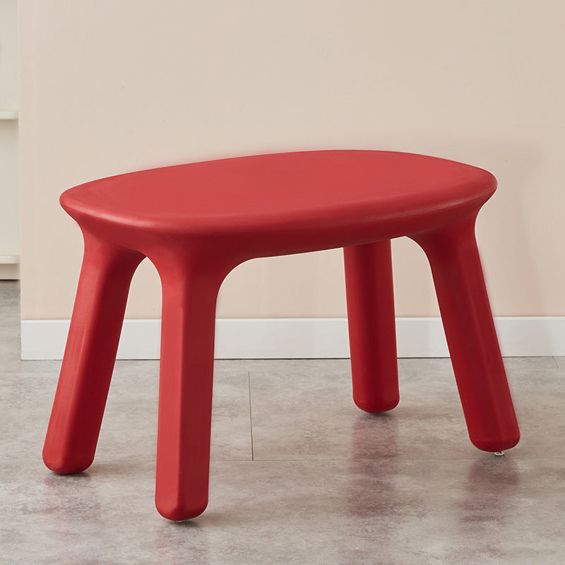 Contemporary Nordic PE Oval Kids Desk & Chair Set – Colorful, Safe & Durable for Living Room & Study