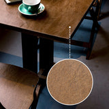 Contemporary Retro Solid Wood, Plywood & Iron Coffee Table & Chair Set – Round & Square Design for Balcony & Living Room