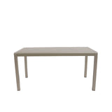 Modern Minimalist Outdoor Coffee Table & Chair Set – Striped, Square & Rectangular, Made from Plastic, Wood & Aluminum for Patio