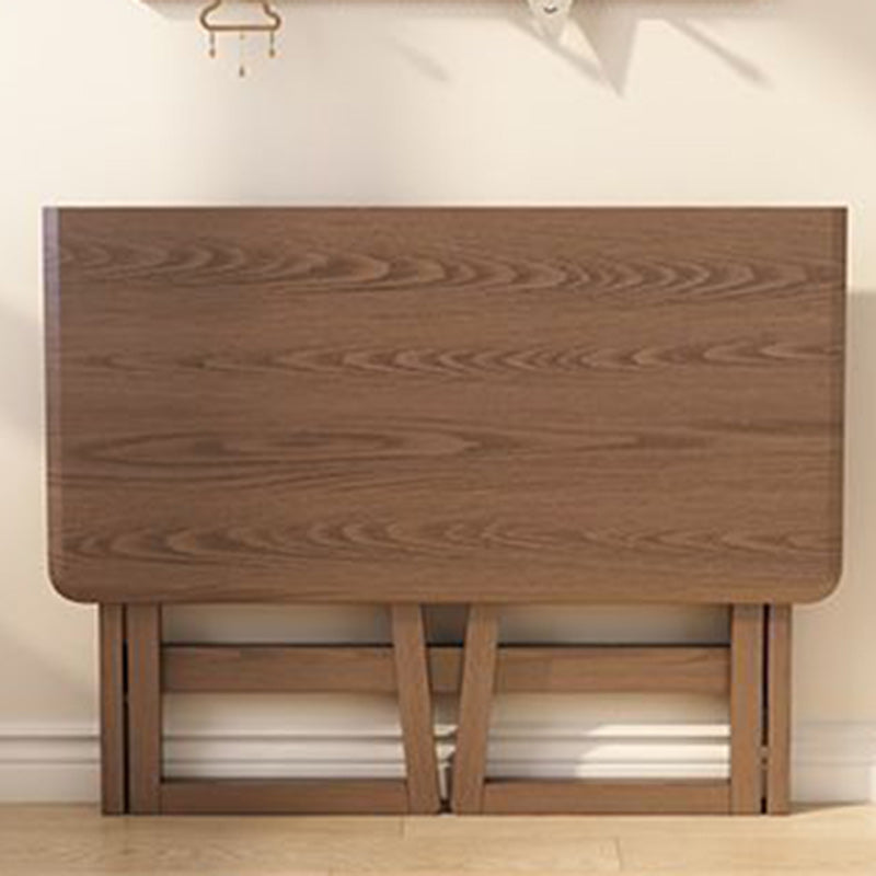 Modern Simplicity Rubber Wood Foldable Desk & Chair Set – Rectangular Study Table, Space-Saving Design