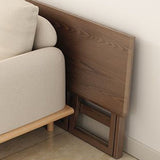 Modern Simplicity Rubber Wood Foldable Desk & Chair Set – Rectangular Study Table, Space-Saving Design