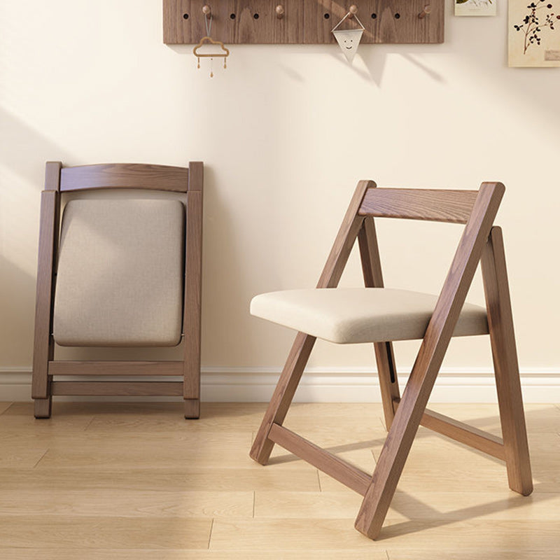 Modern Simplicity Rubber Wood Foldable Desk & Chair Set – Rectangular Study Table, Space-Saving Design