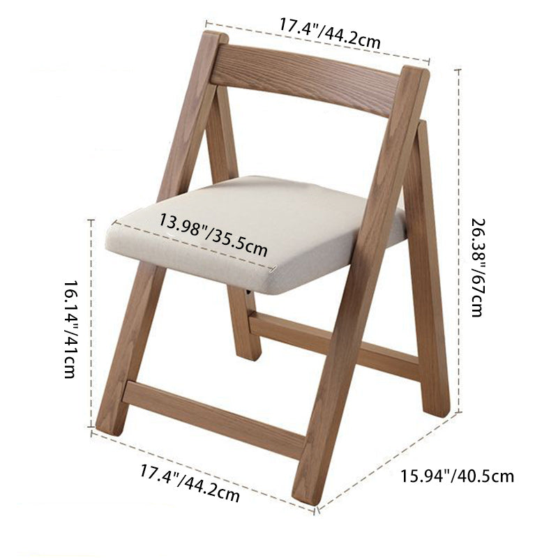 Modern Simplicity Rubber Wood Foldable Desk & Chair Set – Rectangular Study Table, Space-Saving Design