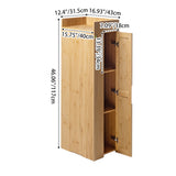 Contemporary Bamboo Foldable Bar Table & Chair Set - Rectangular, Space-Saving Dining Room Furniture