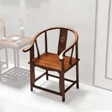 Traditional Chinese Solid Wood Square Carved Coffee Table & Chair Set for Living Room - Elegant, Durable Living Room Furniture