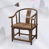 Traditional Chinese Solid Wood Square Carved Coffee Table & Chair Set for Living Room - Elegant, Durable Living Room Furniture