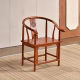 Traditional Chinese Solid Wood Square Carved Coffee Table & Chair Set for Living Room - Elegant, Durable Living Room Furniture