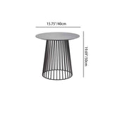 Contemporary Scandinavian Rope-Weave Outdoor Coffee Table & Chair Set with Aluminum Alloy Slab Top – Square Patio Furniture
