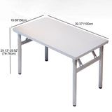 Sleek Modern Minimalist Foldable Rectangular Steel Desk for Home Office