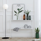 Sleek Modern Minimalist Rectangular Iron Bookshelf - 2-Tier for Living Room