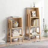 Modern Minimalist Square Pine Solid Wood & MDF Bookshelf with Half-Cabinet – Stylish Living Room Storage