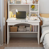 Modern Minimalist Rectangular MDF Makeup Vanity with 2 Cabinets – Sleek Bedroom Vanity Desk