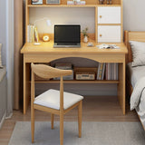 Modern Minimalist Rectangular MDF Makeup Vanity with 2 Cabinets – Sleek Bedroom Vanity Desk