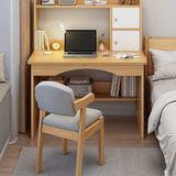Modern Minimalist Rectangular MDF Makeup Vanity with 2 Cabinets – Sleek Bedroom Vanity Desk