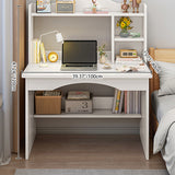 Modern Minimalist Rectangular MDF Makeup Vanity with 2 Cabinets – Sleek Bedroom Vanity Desk