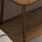 Modern Minimalist Rectangular Solid Wood Desks with Four Legs for Home Office