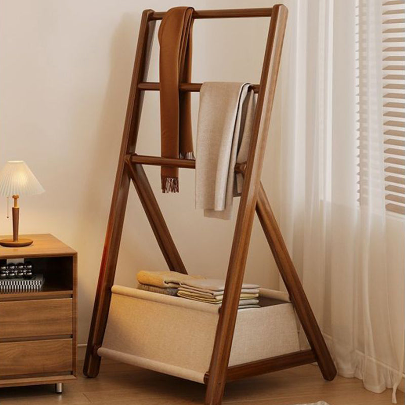 Sleek Modern Bamboo Display Rack with Triangular Frame and Rounded Edges — Minimalist Living Room Decor