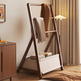 Sleek Modern Bamboo Display Rack with Triangular Frame and Rounded Edges — Minimalist Living Room Decor