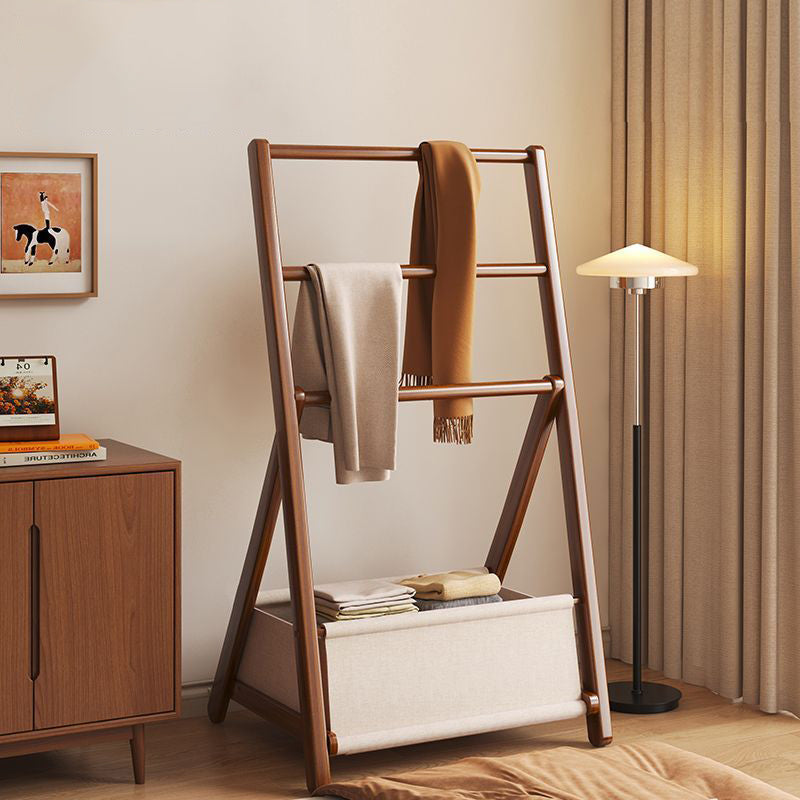Sleek Modern Bamboo Display Rack with Triangular Frame and Rounded Edges — Minimalist Living Room Decor