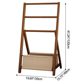 Sleek Modern Bamboo Display Rack with Triangular Frame and Rounded Edges — Minimalist Living Room Decor