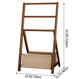 Sleek Modern Bamboo Display Rack with Triangular Frame and Rounded Edges — Minimalist Living Room Decor