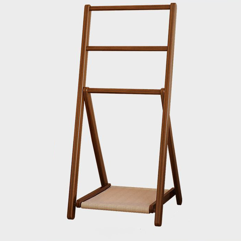 Sleek Modern Bamboo Display Rack with Triangular Frame and Rounded Edges — Minimalist Living Room Decor