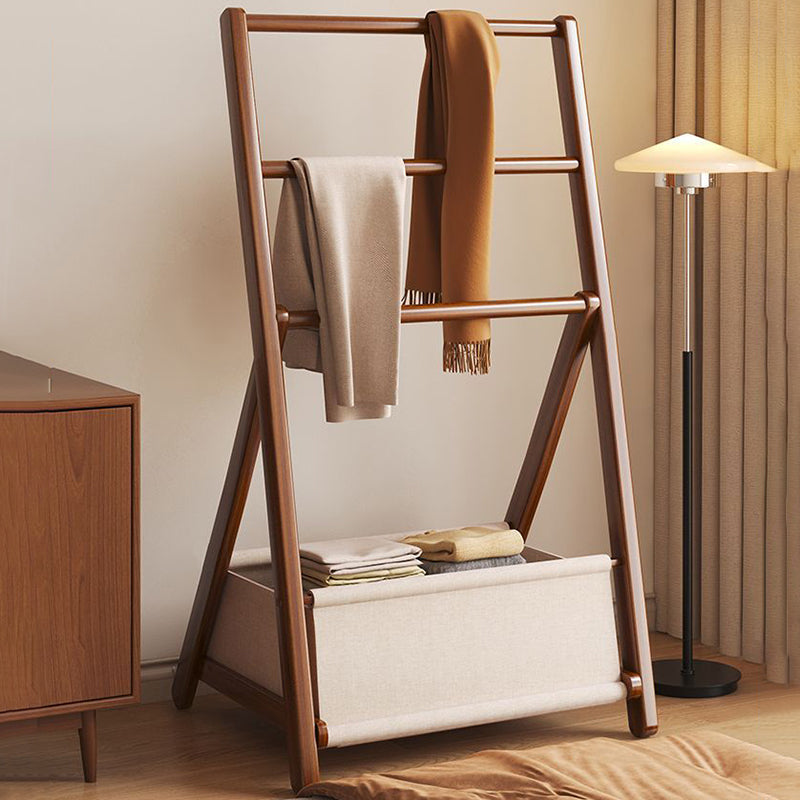 Sleek Modern Bamboo Display Rack with Triangular Frame and Rounded Edges — Minimalist Living Room Decor