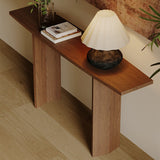 Modern Minimalist Rectangular Console Table — Pine & Ash Wood, 1-Tier, Perfect for Entryway