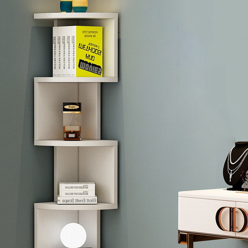 Modern Minimalist Rectangular Particle Board Bookshelves – 4- or 5-Tier Storage for Living Room