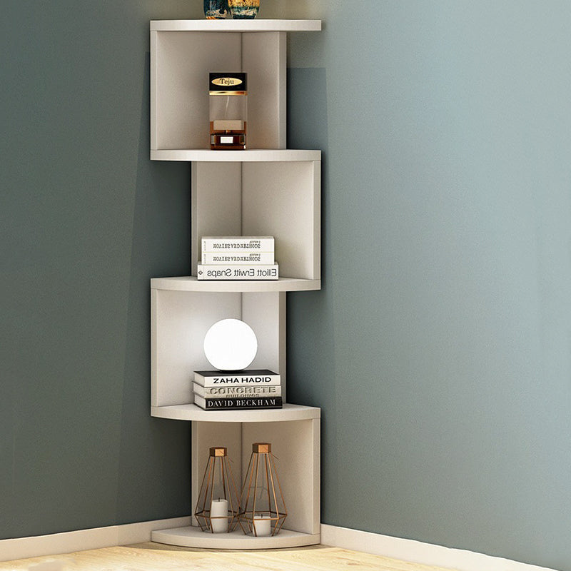 Modern Minimalist Rectangular Particle Board Bookshelves – 4- or 5-Tier Storage for Living Room