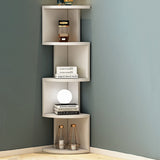 Modern Minimalist Rectangular Particle Board Bookshelves – 4- or 5-Tier Storage for Living Room