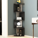 Modern Minimalist Rectangular Particle Board Bookshelves – 4- or 5-Tier Storage for Living Room